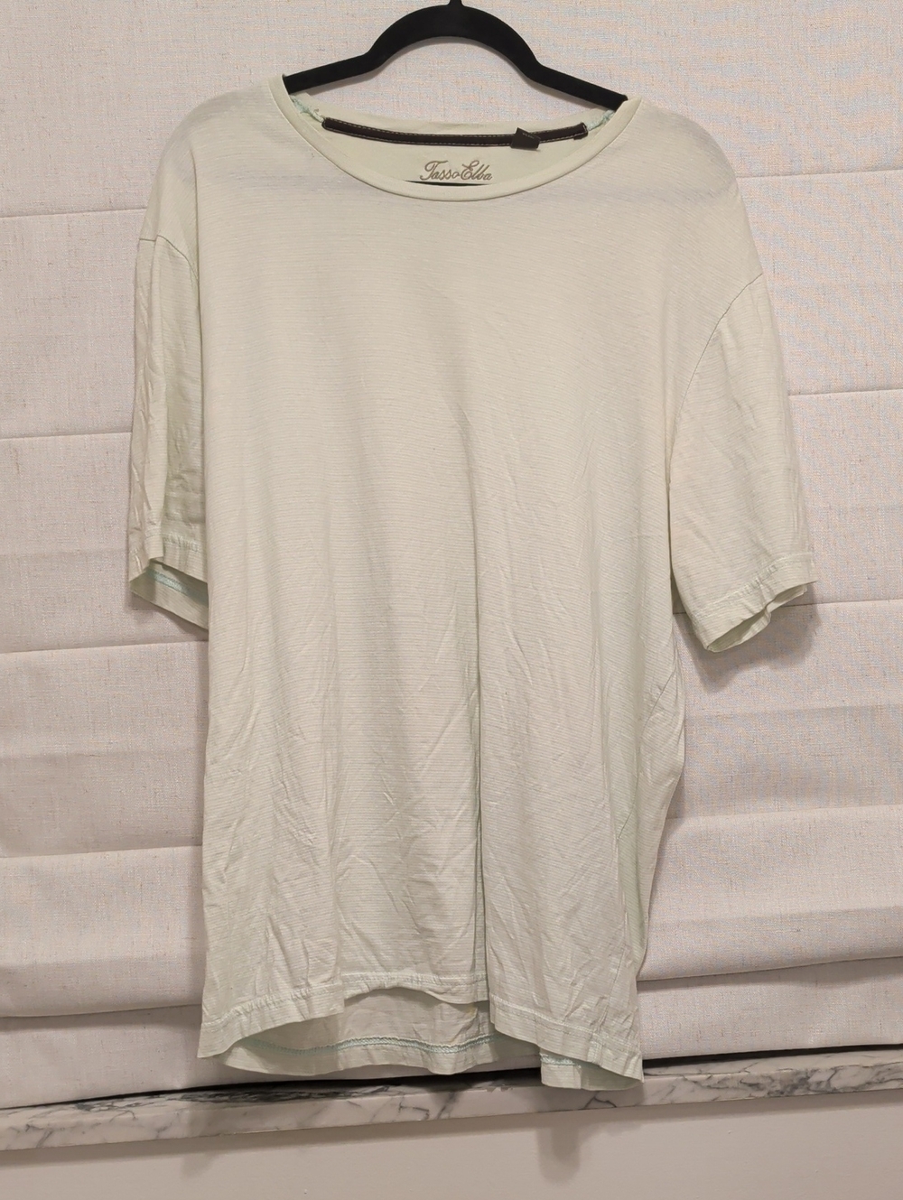Tasso Elba Short-Sleeve Crew Neck Tee in Pale Mint